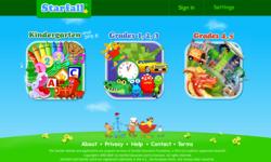 Starfall screen 1