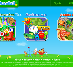 Starfall screen 1