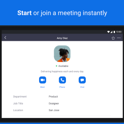 ZOOM Cloud Meetings screen 2