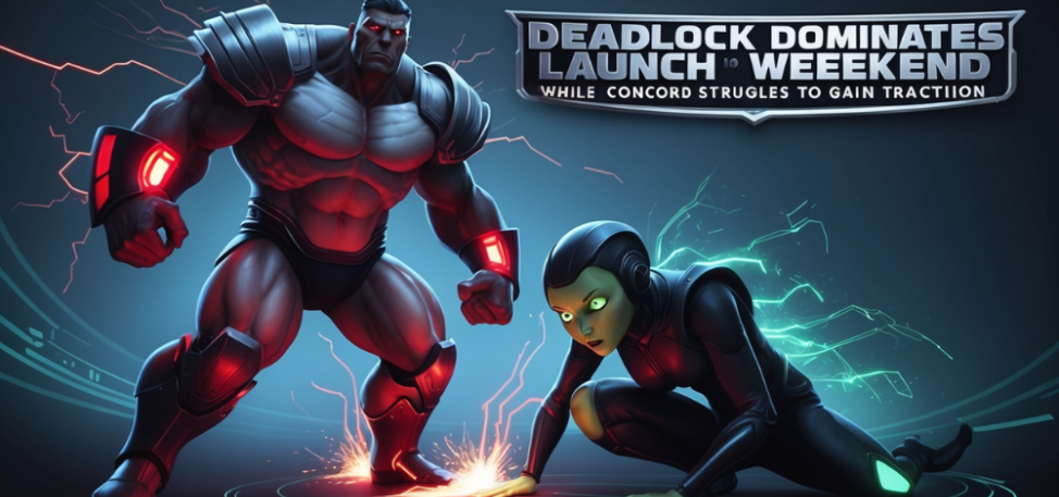 Deadlock Dominates Launch Weekend while Concord Struggles to Gain Traction